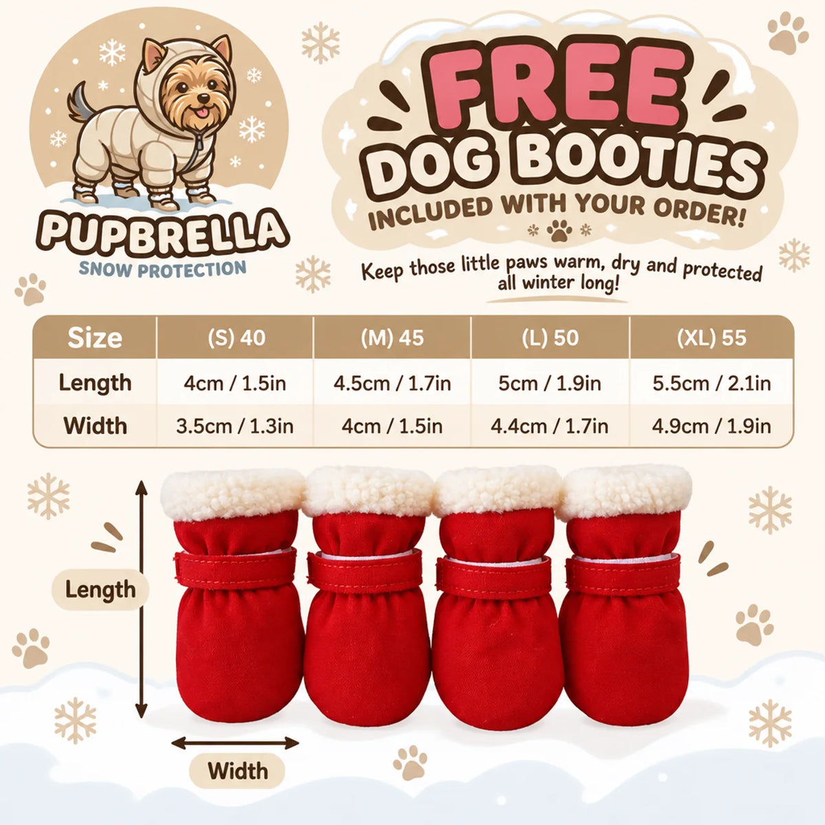 PupBrella™ Dog Wintersuit